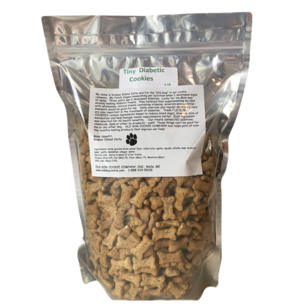 Bulk Diabetic TINY dog treats by Old Dog Cookie Company