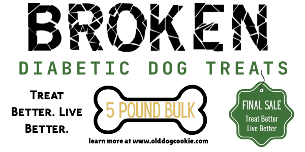 Bulk DIABETIC Dog Treat Pieces ~ Broken Cookies ~ FINAL SALE ITEM