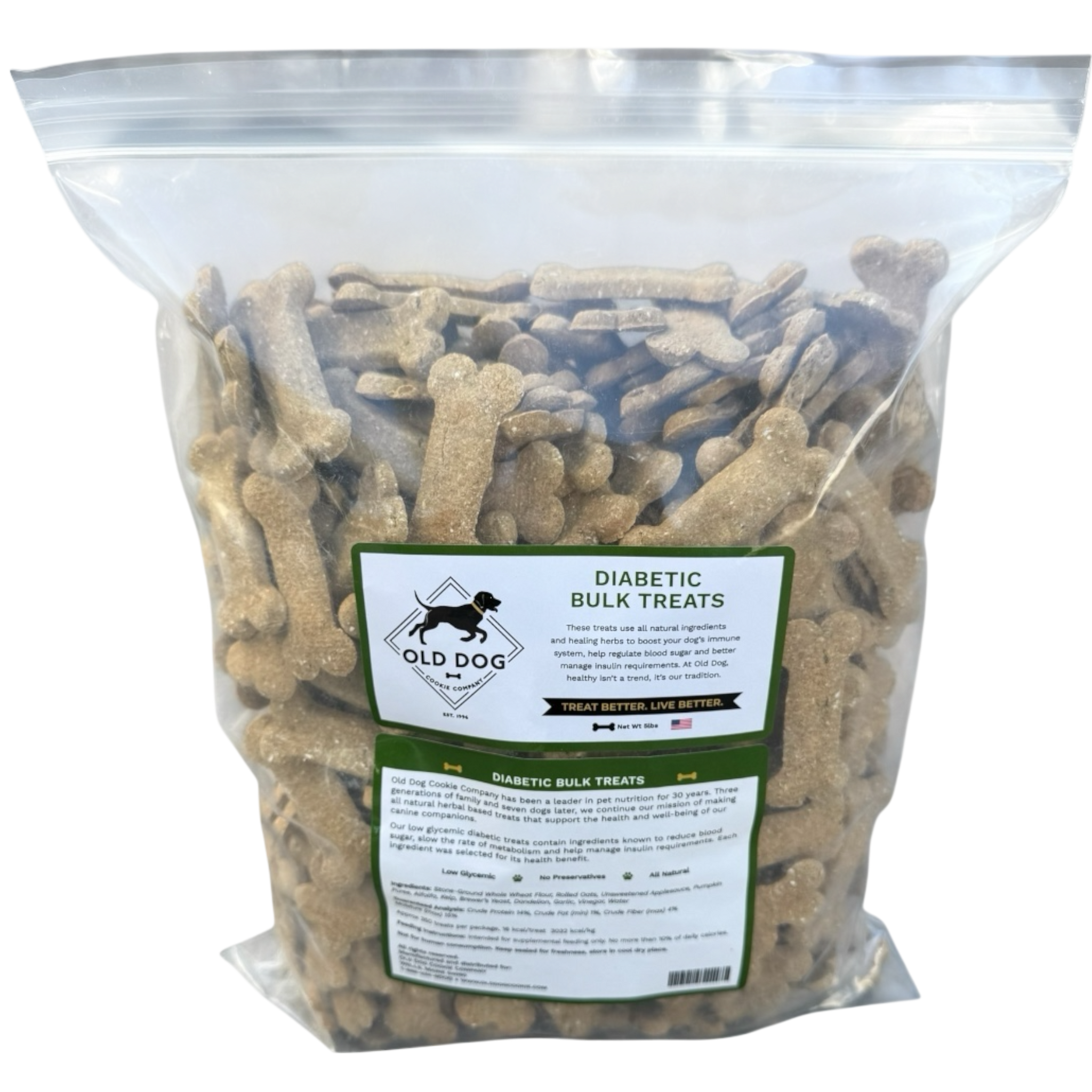 Bulk Diabetic Dog Treats lb – Save 30% Old Dog Cookie Company