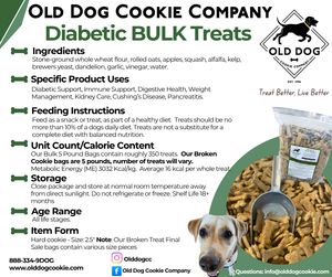 Bulk Diabetic Dog Treats - 5 lb Bag