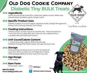 Bulk Diabetic TINY Dog Treats - 2 lb Bag