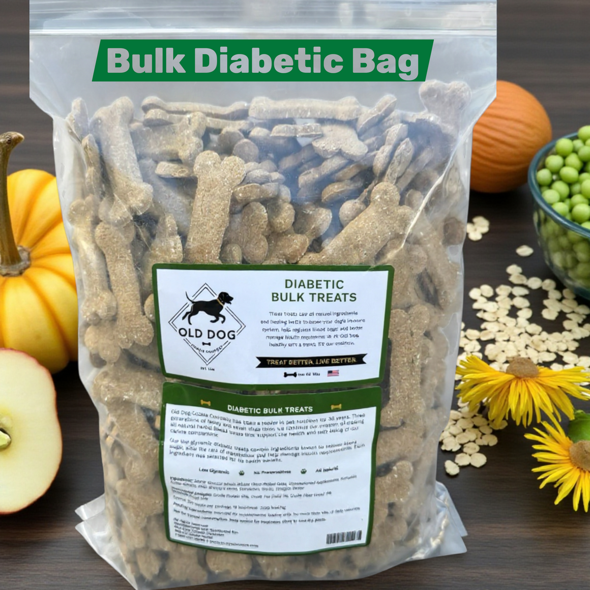 Bulk Diabetic Dog Treats - 5 lb Bag