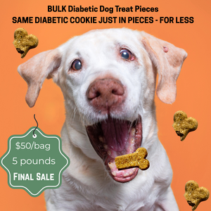 Bulk DIABETIC Dog Treat Pieces ~ Broken Cookies ~ FINAL SALE ITEM