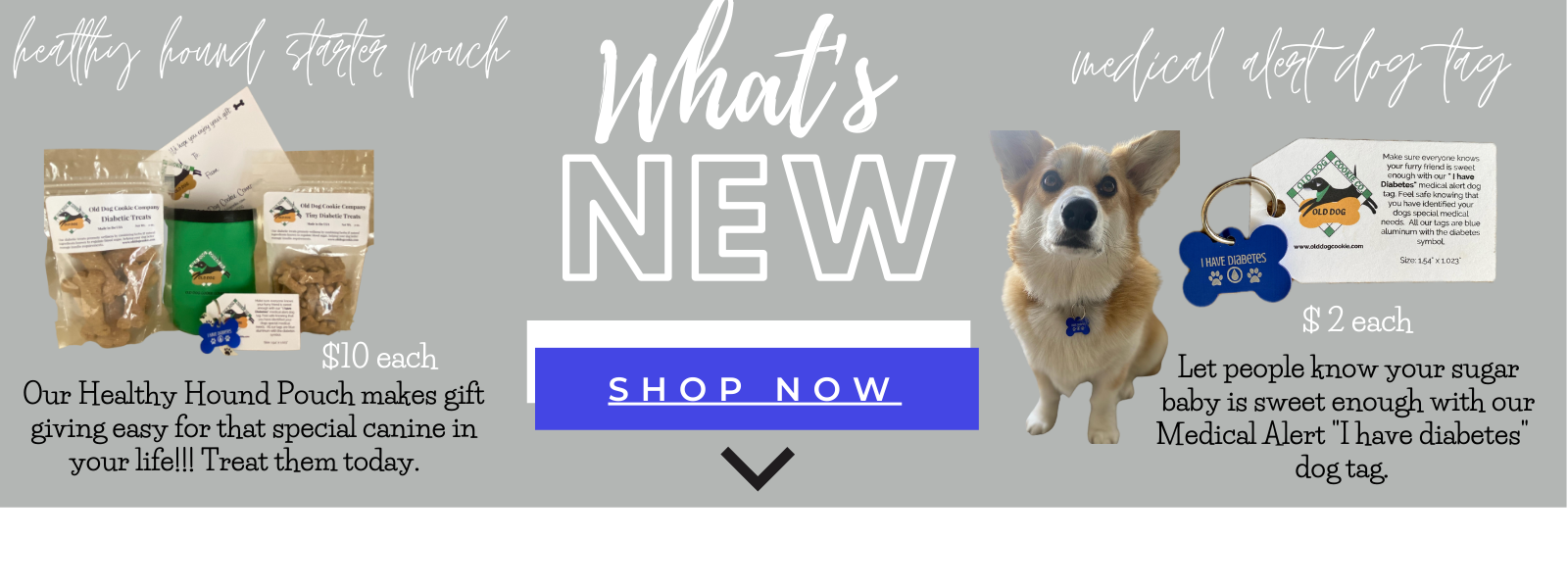 Old Dog Cookie Co Diabetic Dog Treats and Arthritis Relief Dog Treats